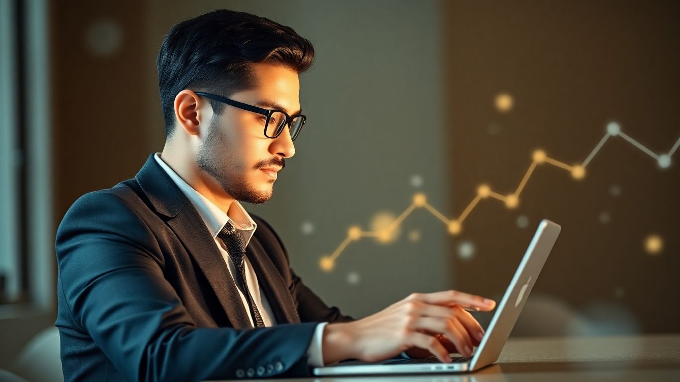 B2B professional boosting reach on LinkedIn.