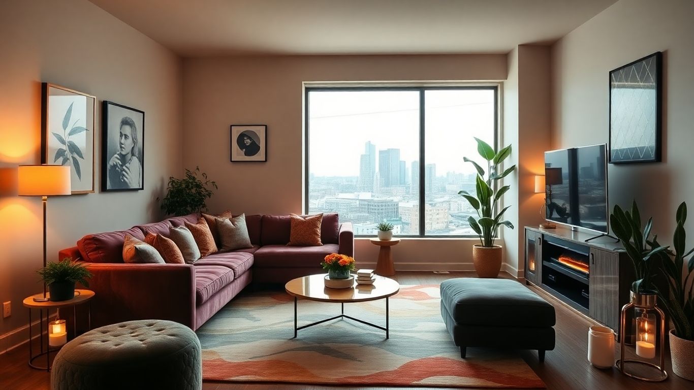 Stylish Nashville Airbnb interior with modern decor.