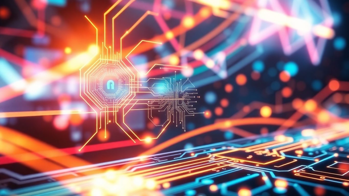 AI video generation interface with futuristic visuals.