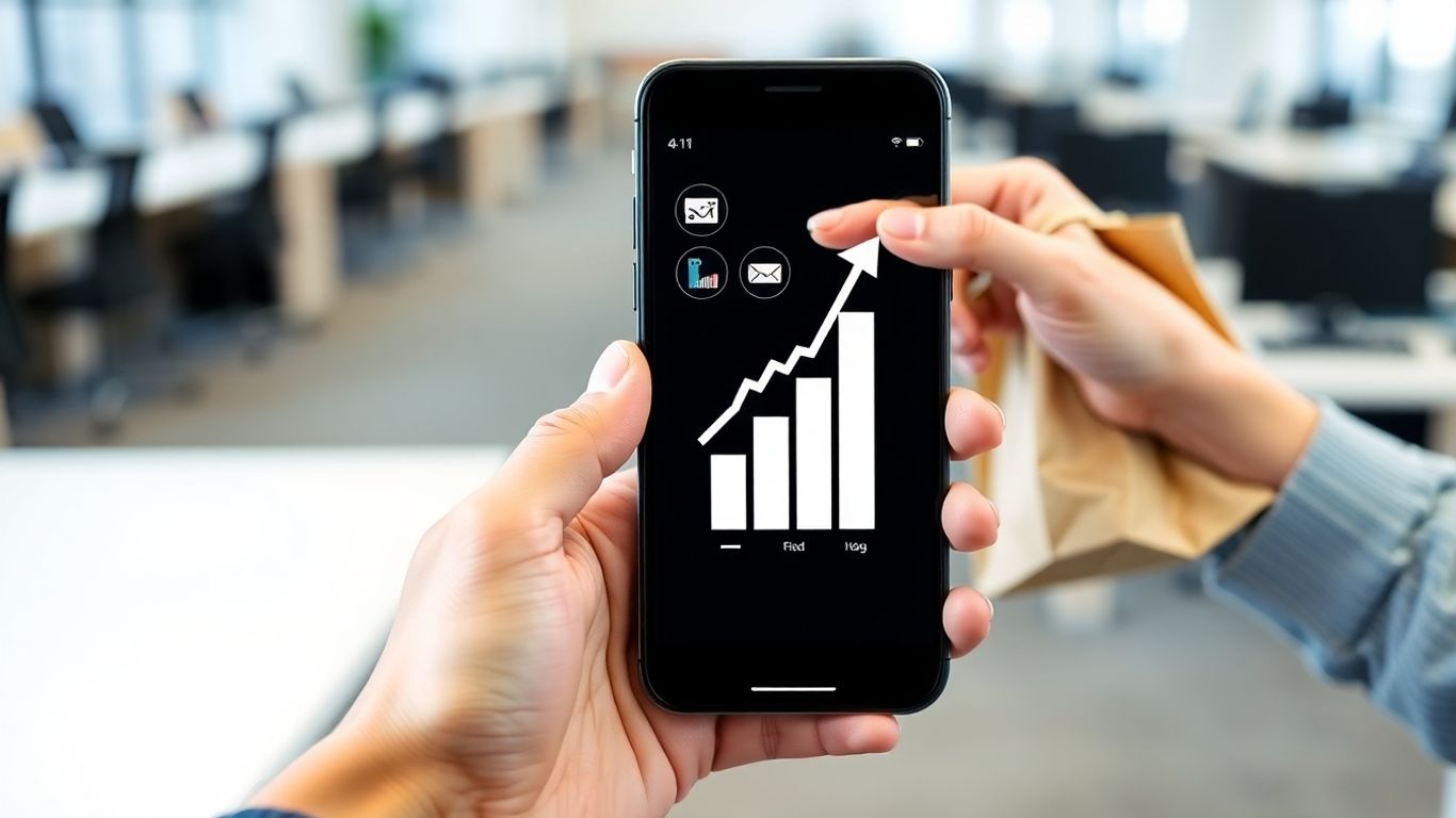 Person earning money online through affiliate marketing.