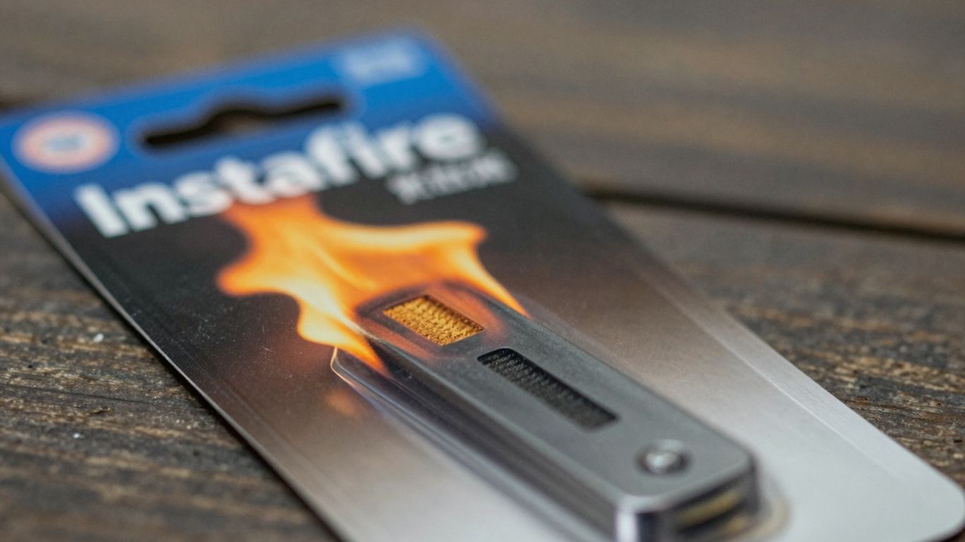 Instafire fire starter product packaging
