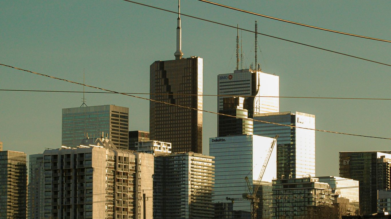 A view of a city from a distance