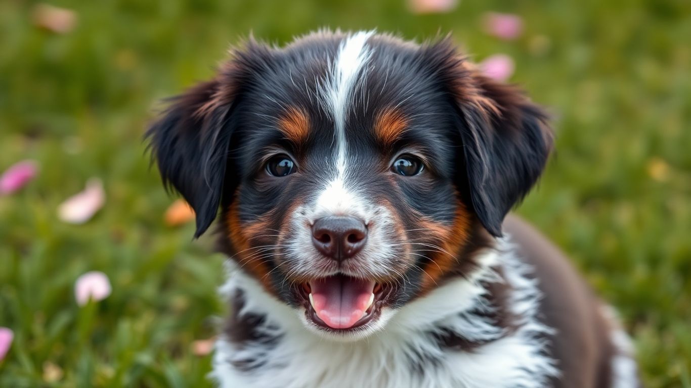 Puppy with natural flea and tick prevention.