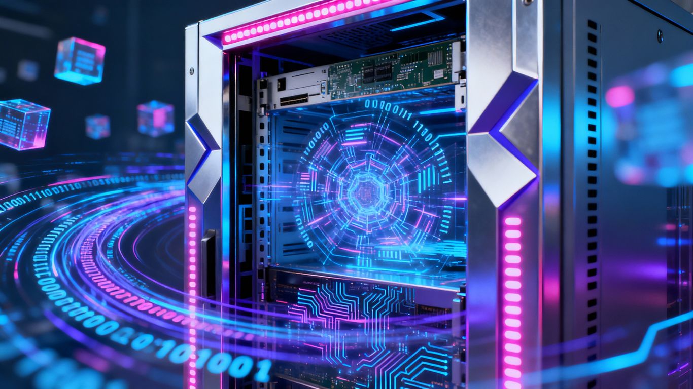 AI-powered server enhancing e-commerce speed and performance.