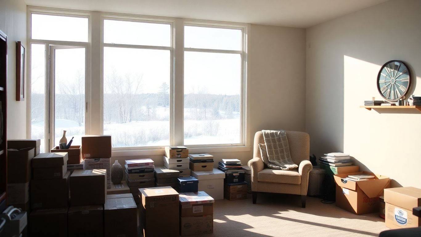 Organized Minnesota home interior with clear, spacious living area.