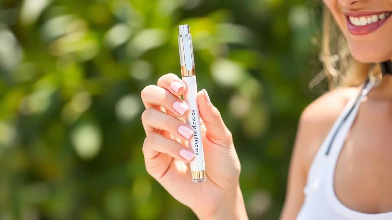 Homem usando Monjauro para emagrecer com segurança.