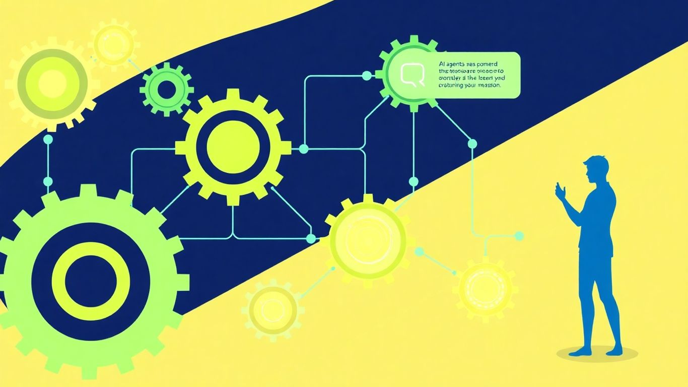 AI agents automating workflow infographic