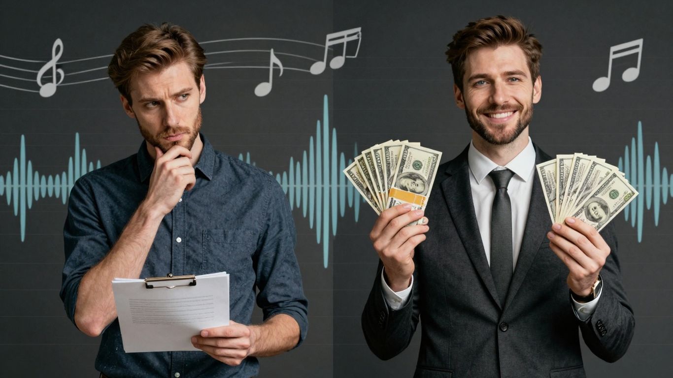 Producer choosing between contract and money