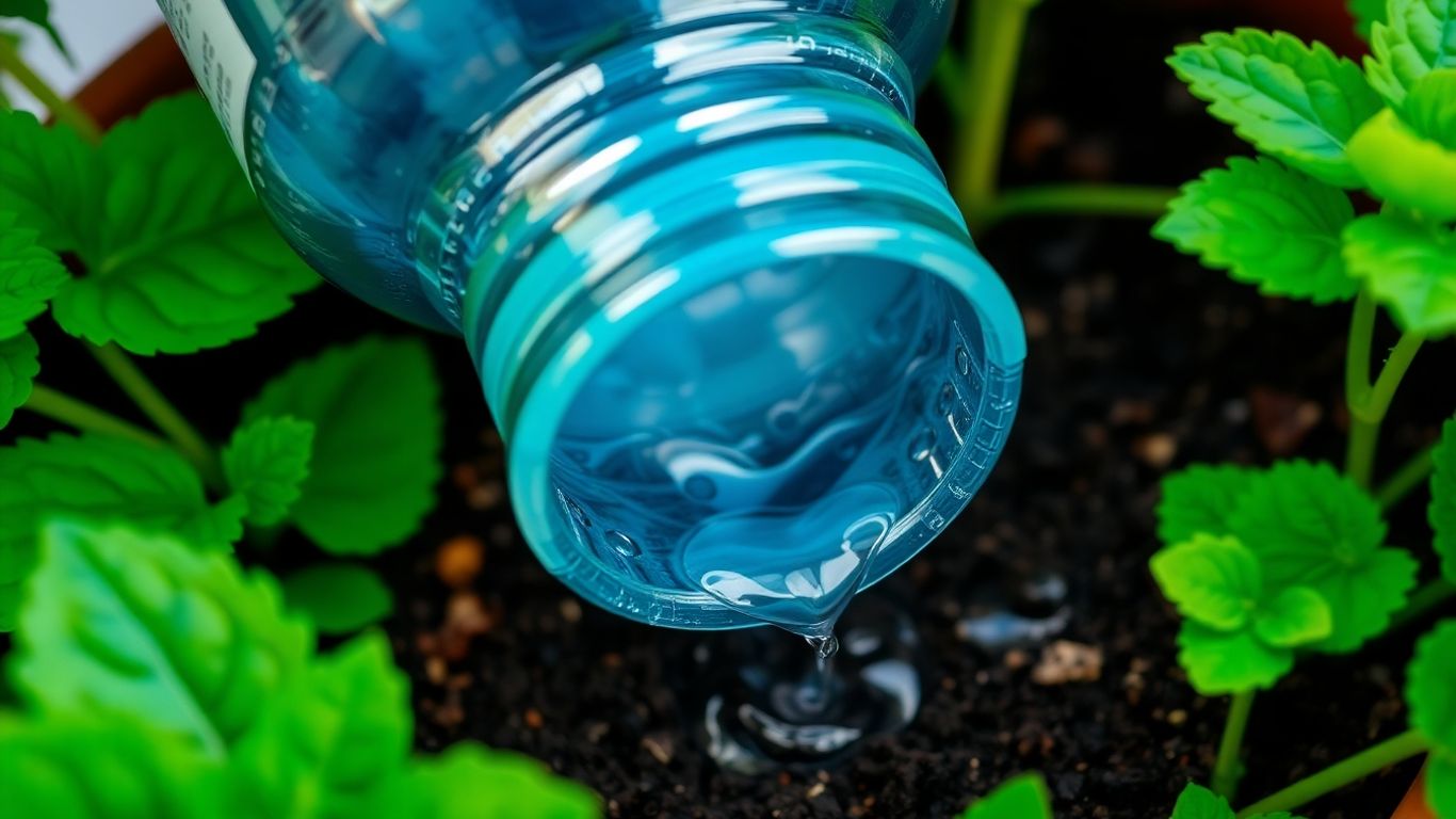 Sistem de irigare DIY cu sticlă pentru plante