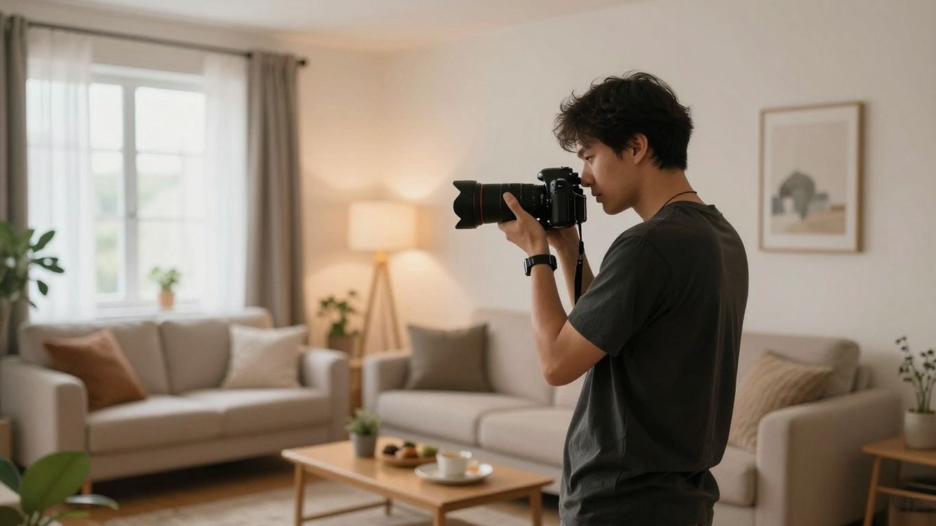 Cost of Airbnb staging photography for interiors.