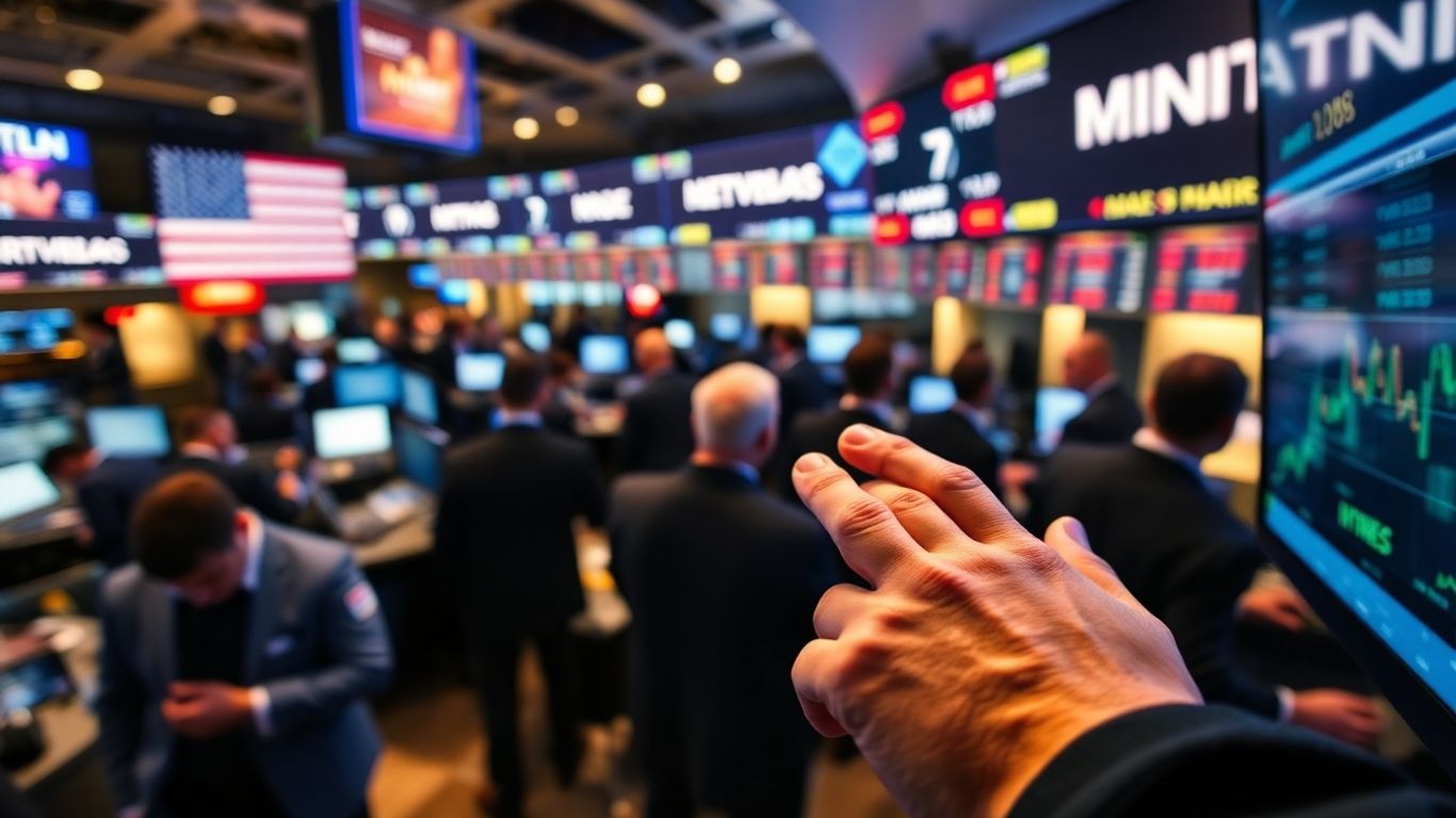 Futures trading concept with financial market activity.