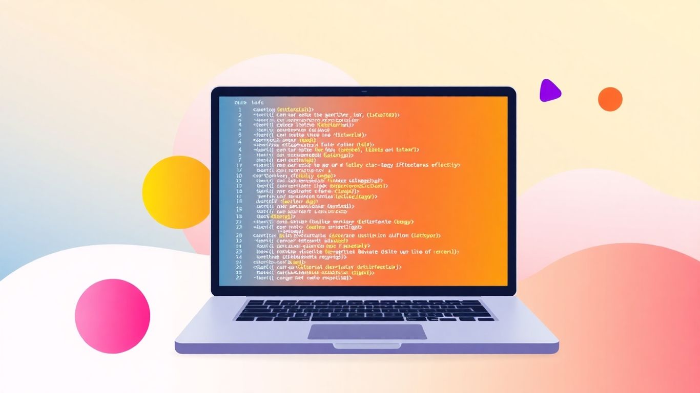 Creative coding app ideas illustration
