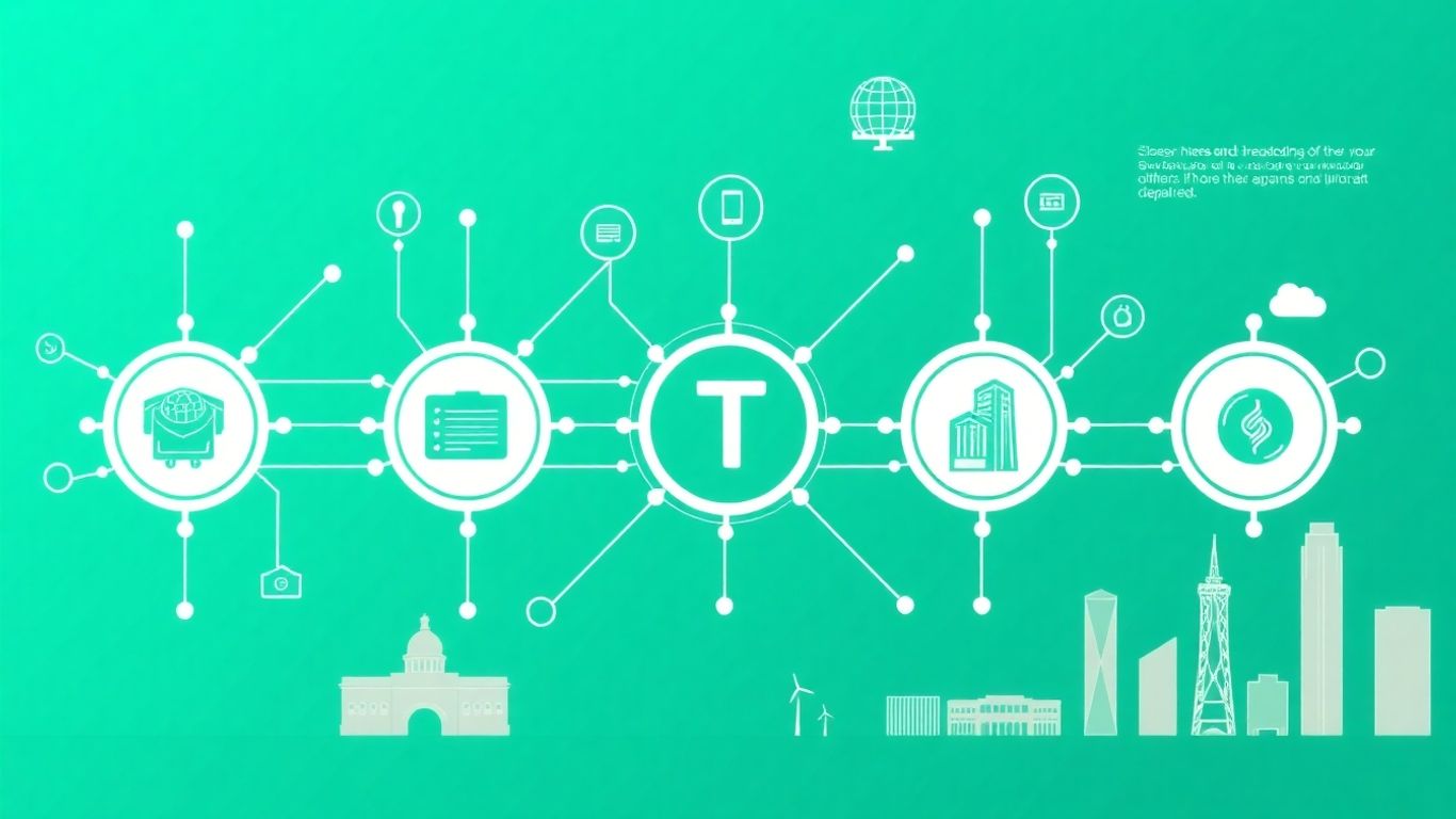Dallas IT support infographic with technology elements.