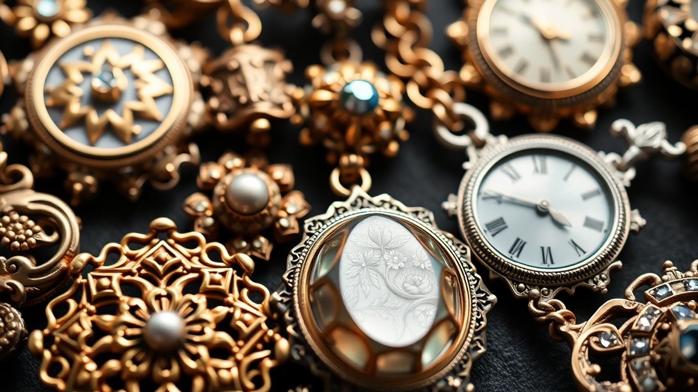 镀金、镀银和镀金古董珠宝