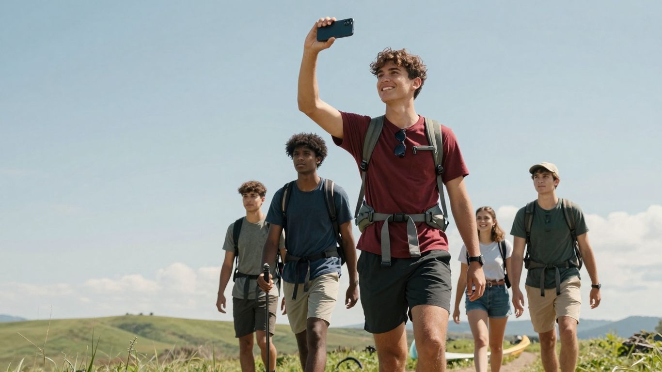 Studenci na zajęciach z turystyki i rekreacji AWF Kraków