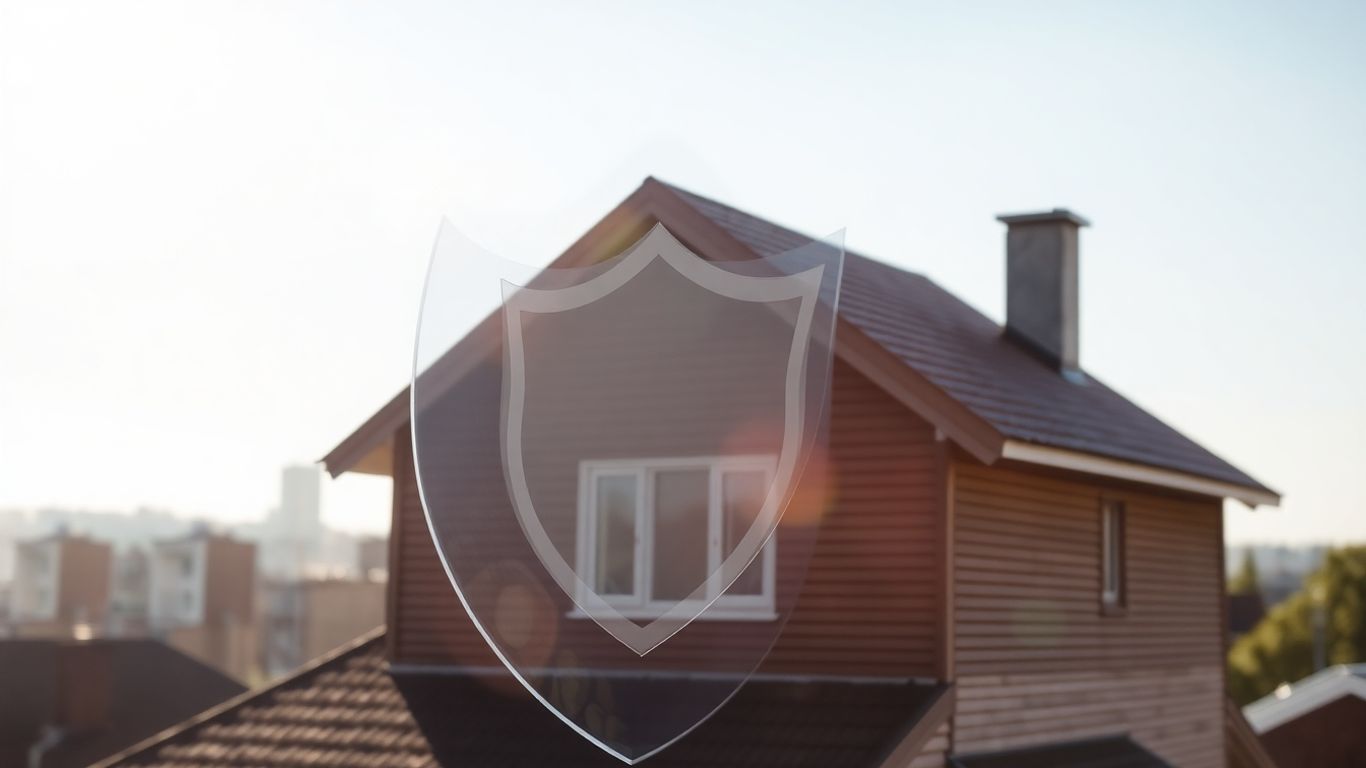 Casa protegida por un seguro de hogar para caseros.