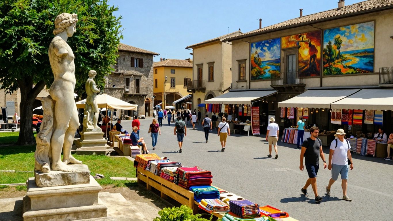 Sztuka i podróże na zdjęciu