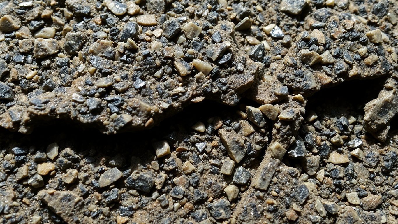 Granite rock with glittering flecks.