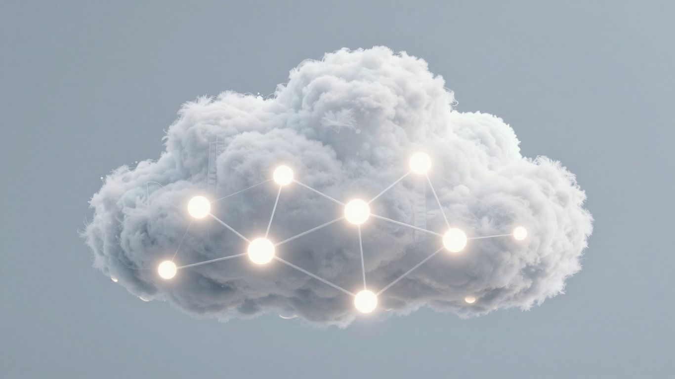 Cloud cost optimization abstract visual