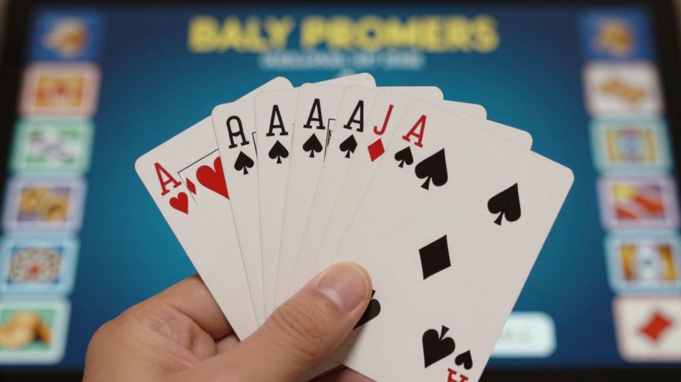 Solitaire cards being played on a digital screen.