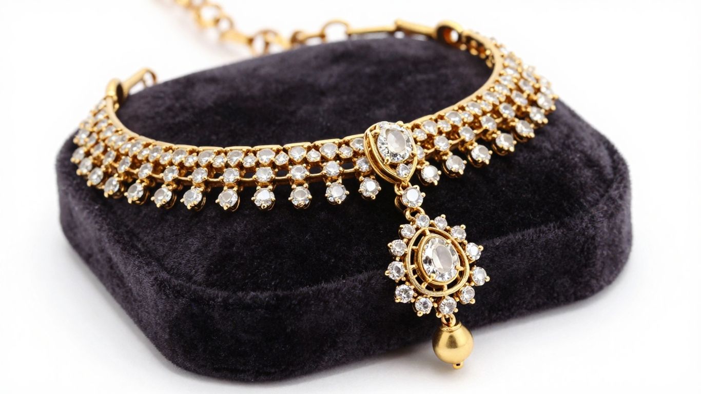 Exquisite Polki necklace and earrings with uncut diamonds.