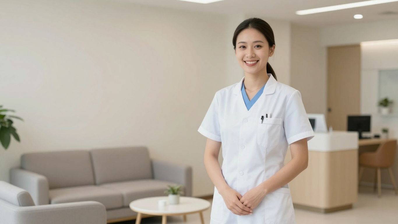 Weight management clinic interior with professional and seating.