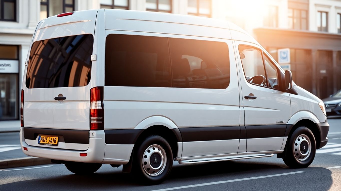 Modern minibus for corporate hire in Slough.