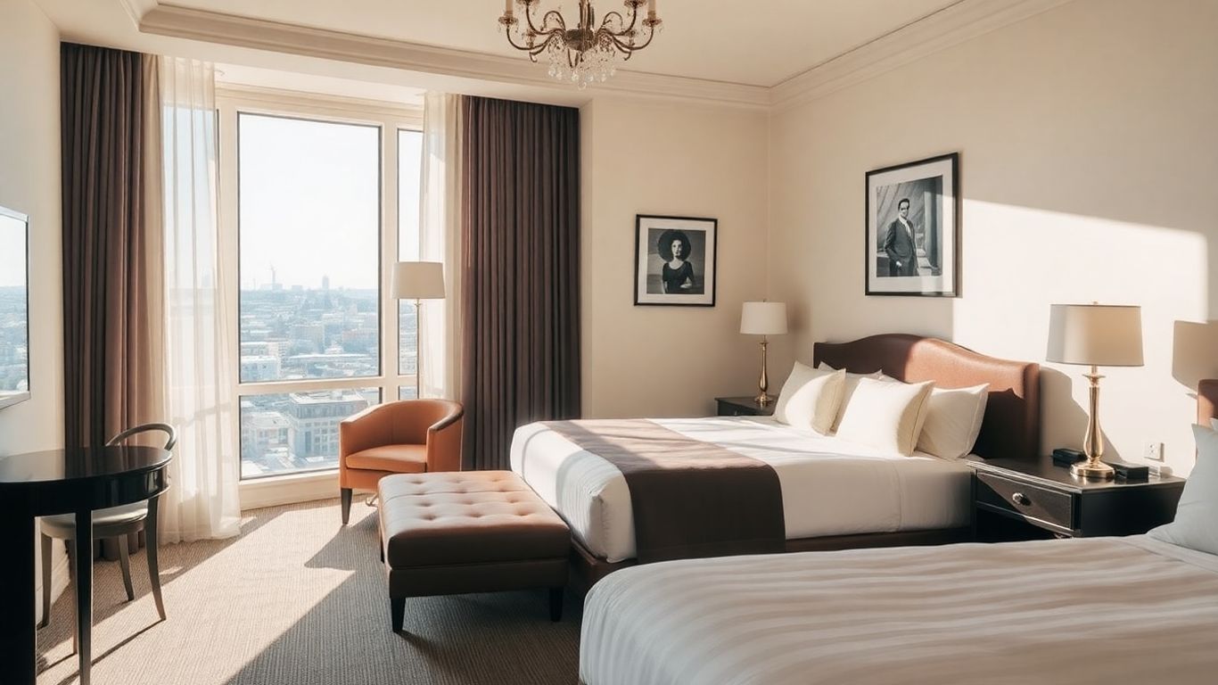 Luxuriöses Hotelzimmer mit Stadtblick in Harburg