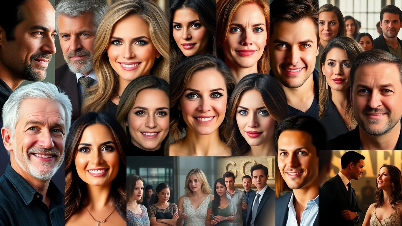 Actori populari din seriale TV de succes.