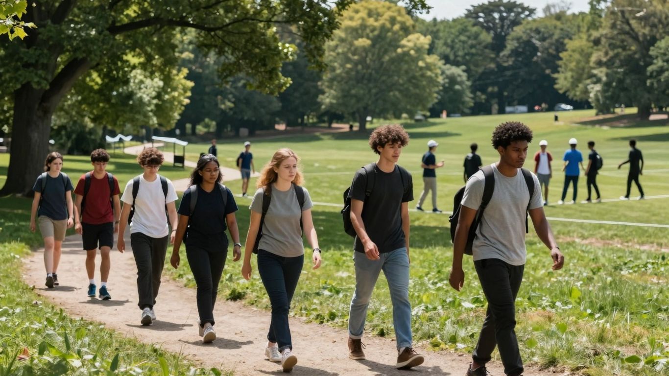Studenci AWF Kraków na zajęciach rekreacyjnych i sportowych
