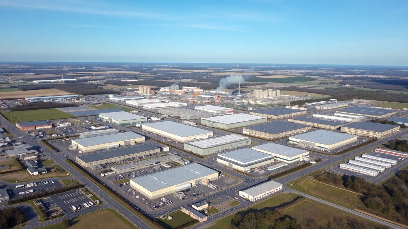 Usine PSA Sochaux vue aérienne