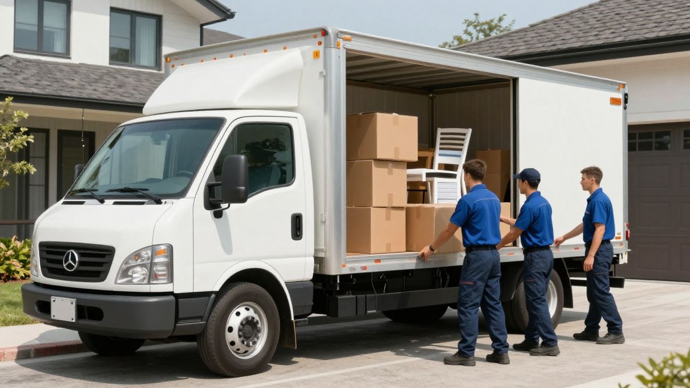 Indore packers and movers loading truck for relocation.