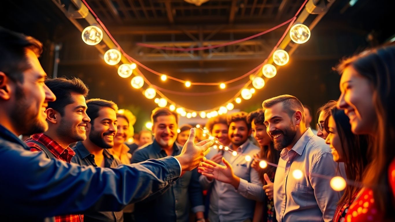 Global network of people connecting worldwide.