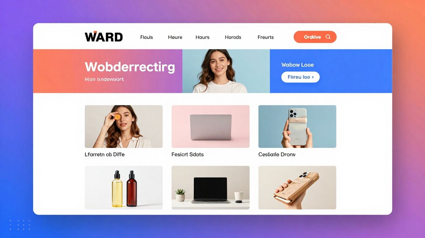 Interface de magasin WooCommerce visuellement attrayante.