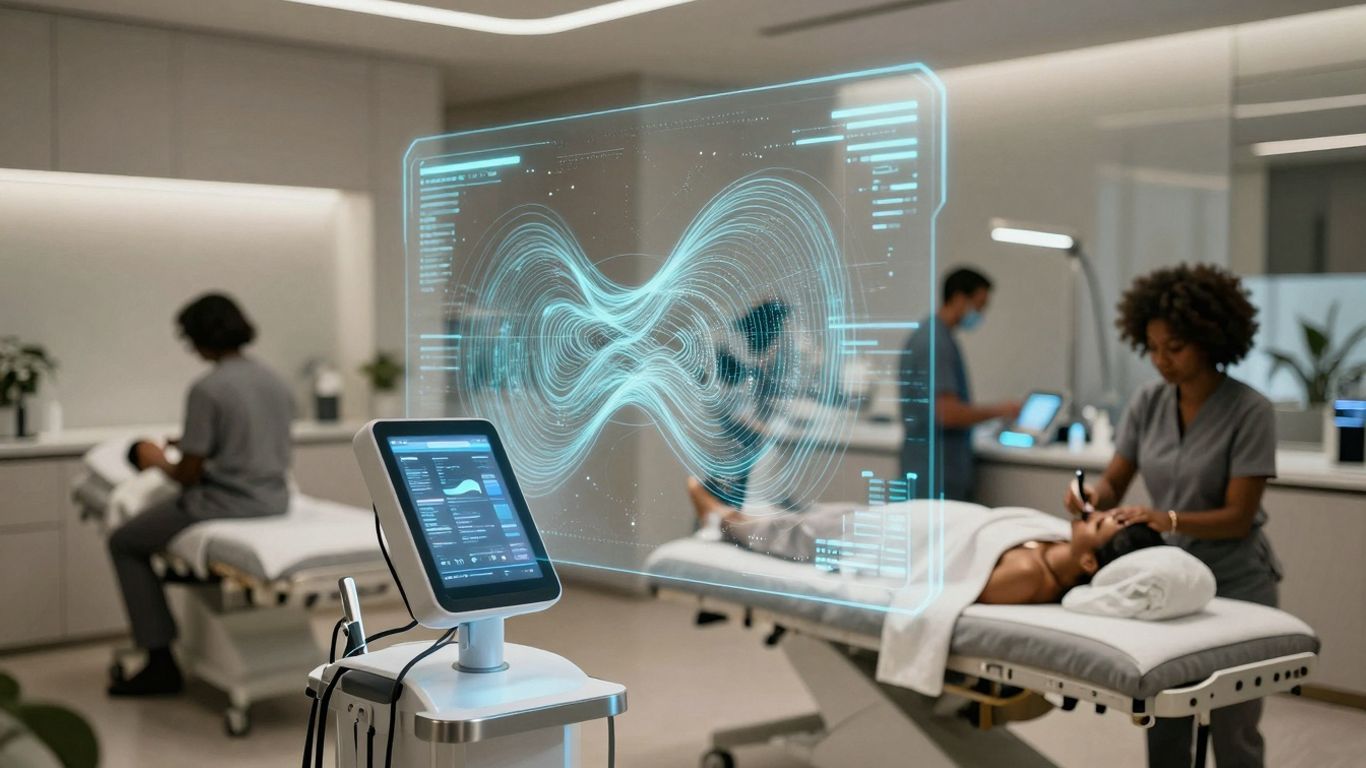 Medspa with AI interface attracting clients.
