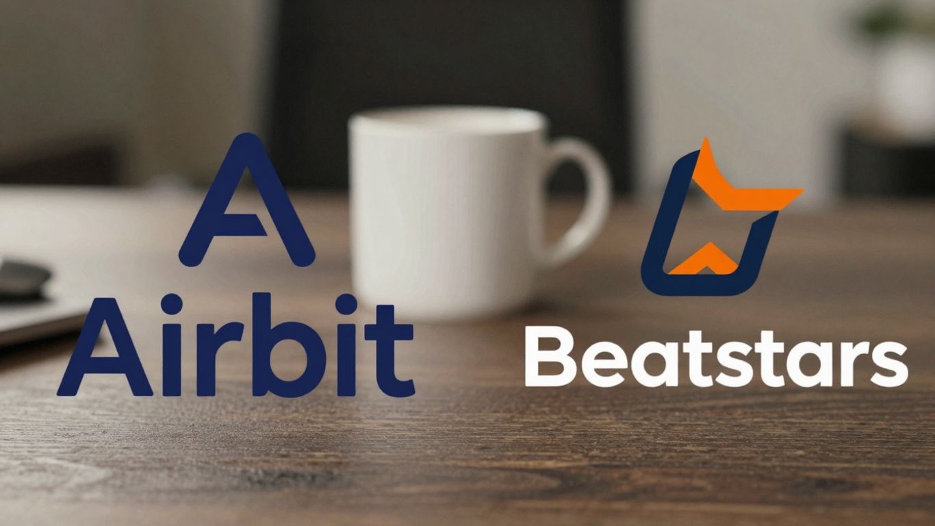 Airbit and Beatstars logos side-by-side comparison.