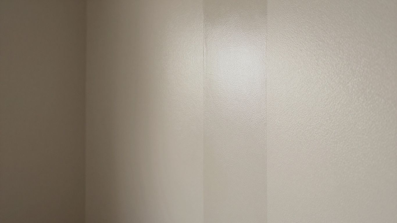 Different paint finishes on a wall.