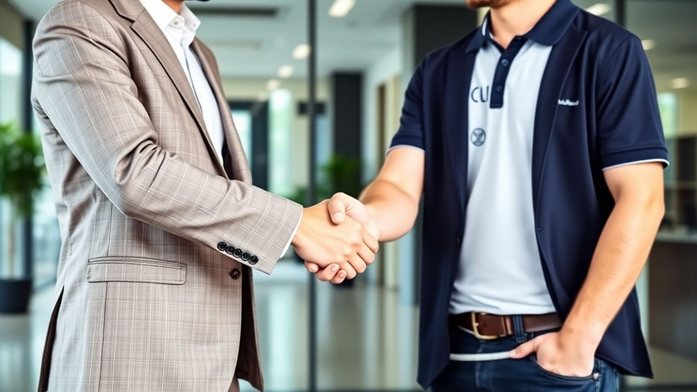 Parteneriat de afaceri între francizor și investitor.