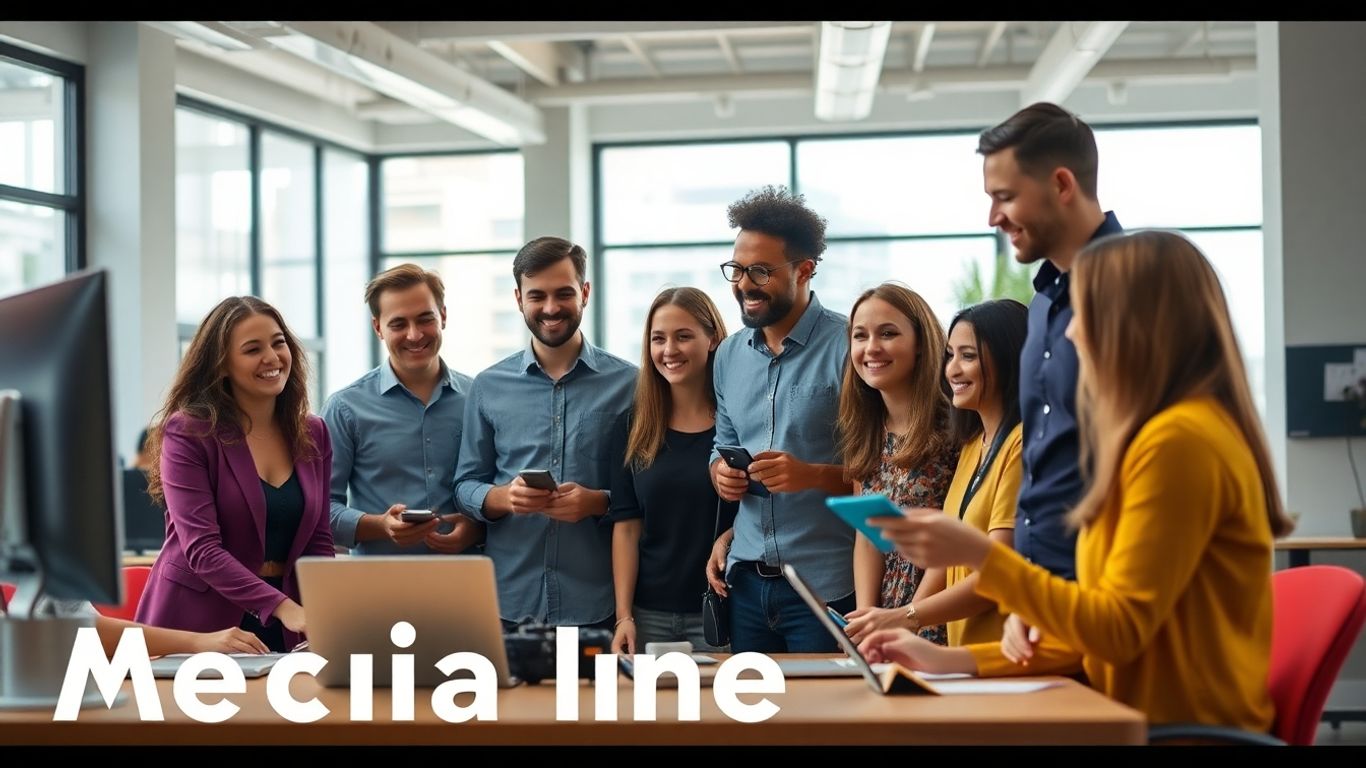 Australian media startups in a modern office.