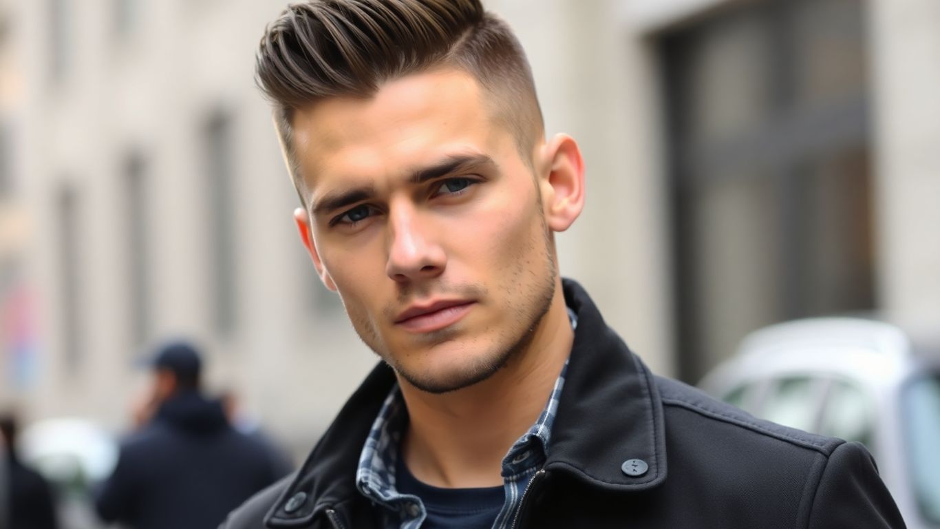 Man with a stylish downtown haircut