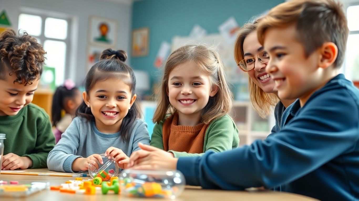 Preschoolers celebrating learning achievements and individual strengths.
