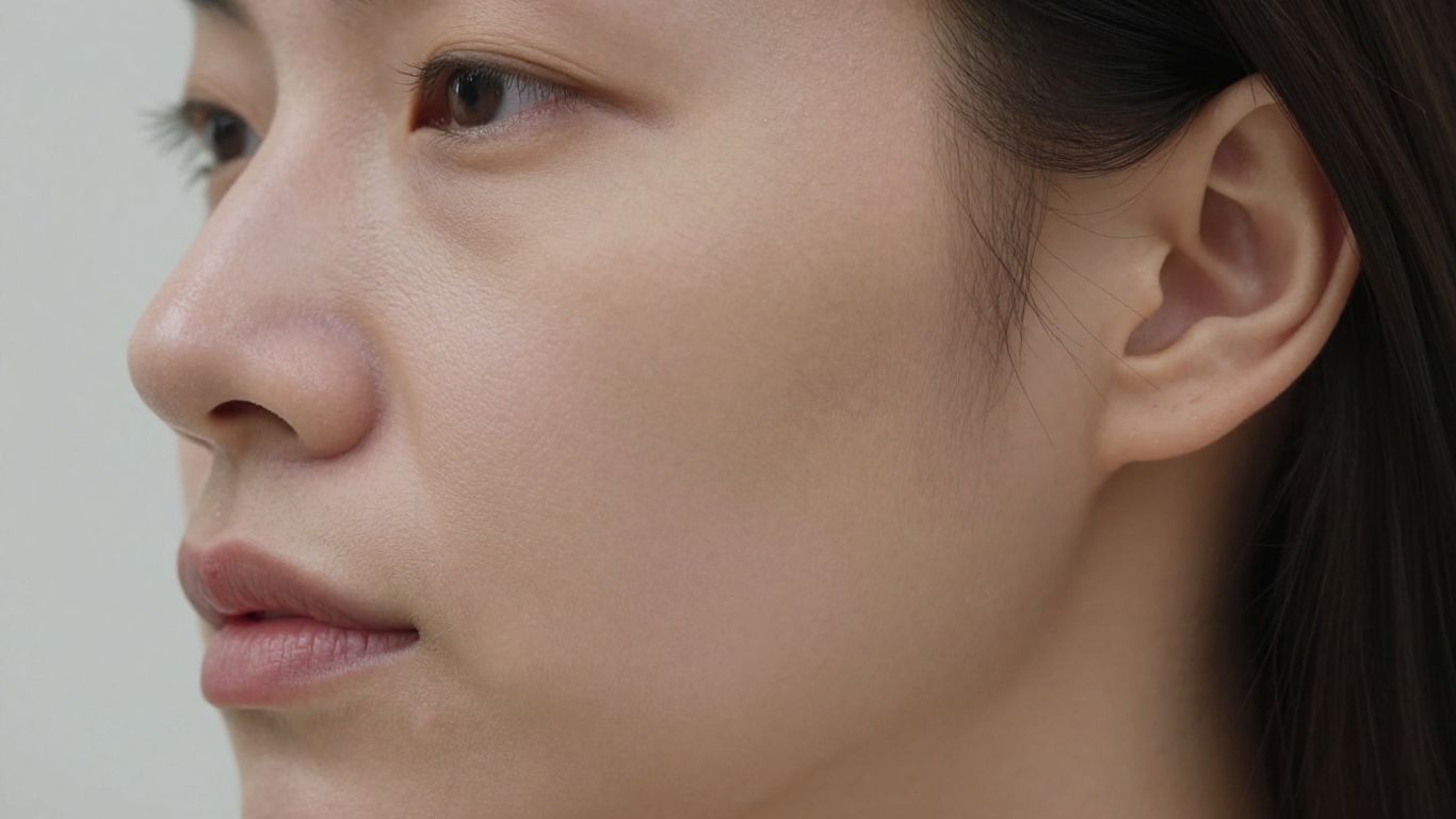 Facial profile showing improved skin texture and contour.