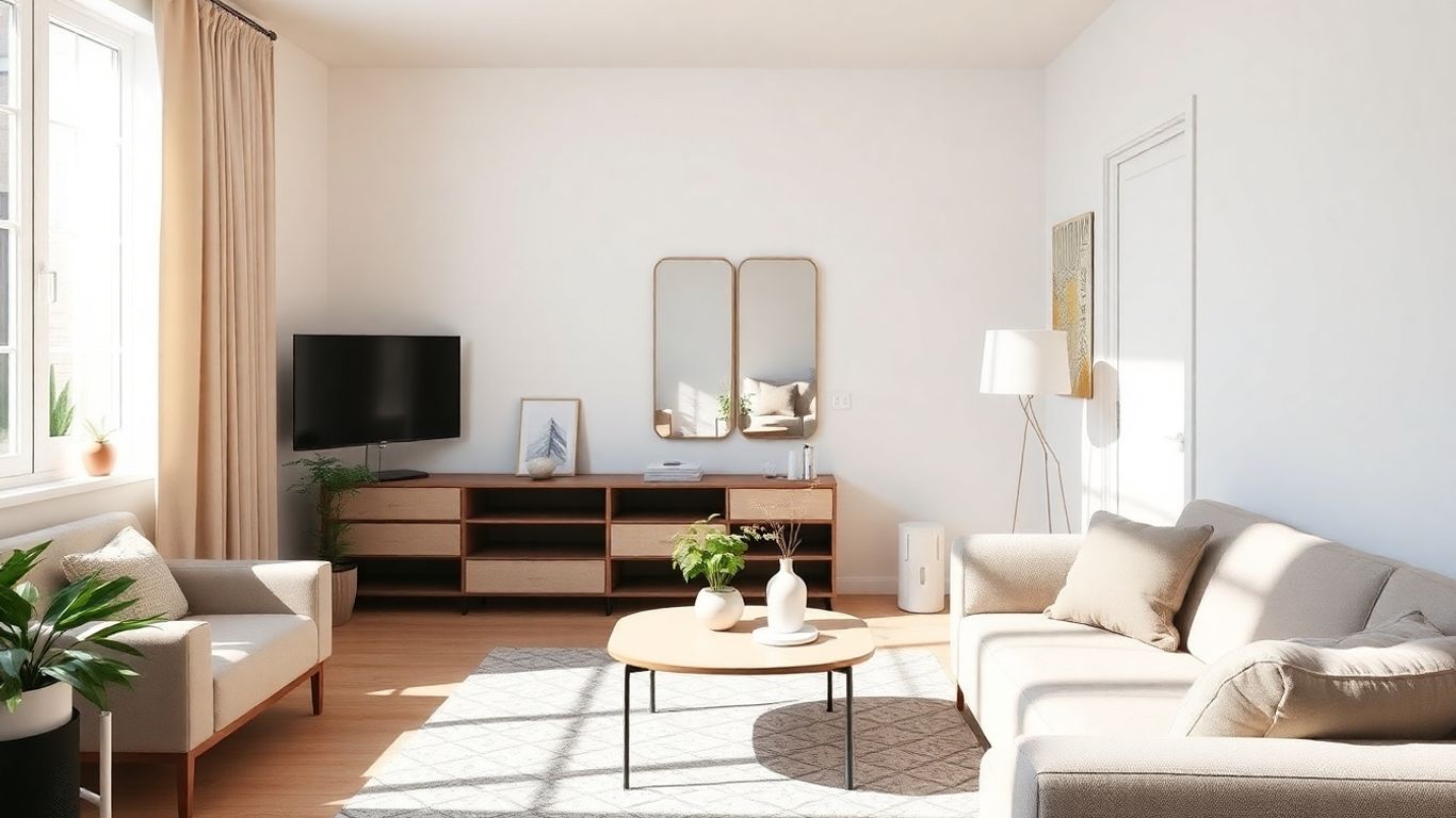 Colț amenajat inteligent într-un apartament mic.