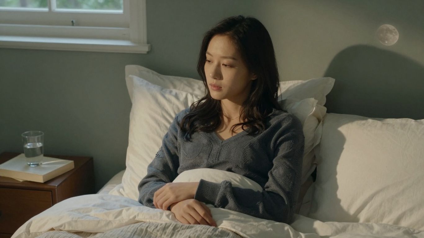 Dormitor liniștit cu pat confortabil și lumină blândă.