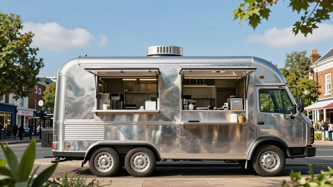 Food truck for sale in the UK.