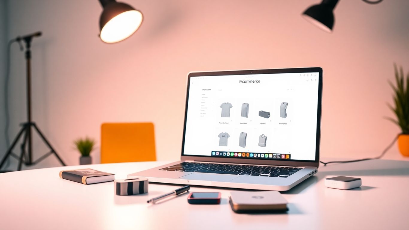 Printify dropshipping software interface on laptop screen.