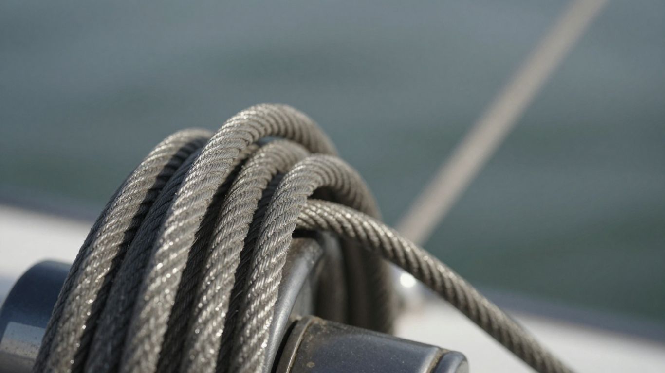 Boot stuurkabel met slijtage en mechanisme