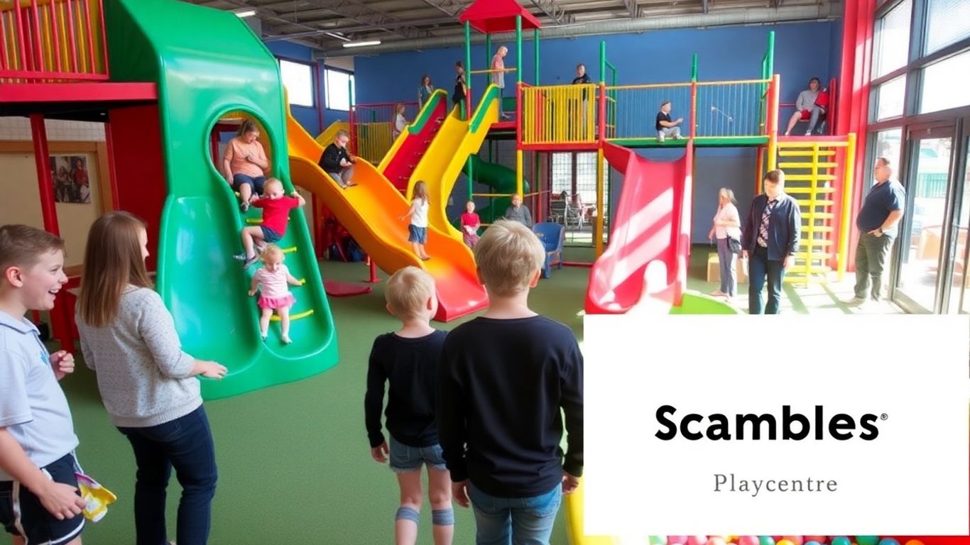 Kids playing at Scrambles Play Centre, Wodonga