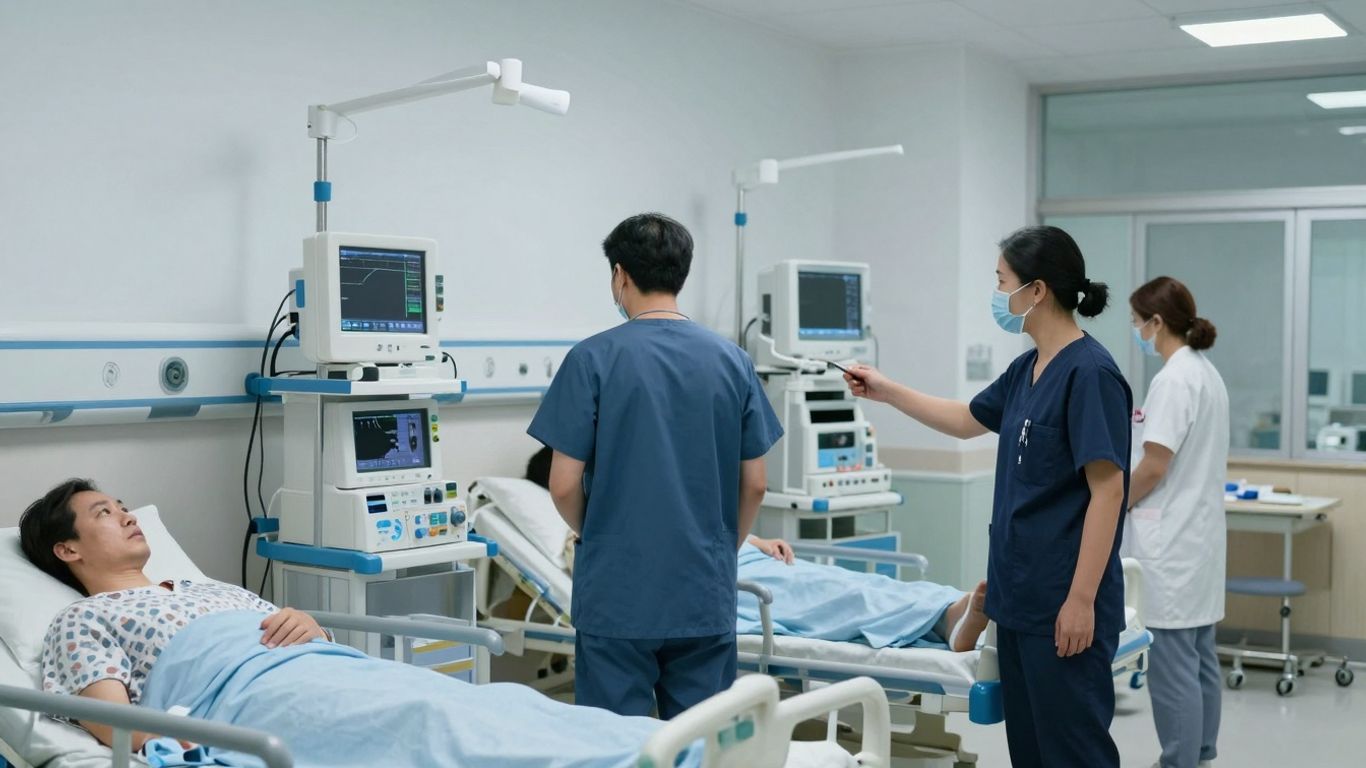 Echipă medicală în acțiune în spital