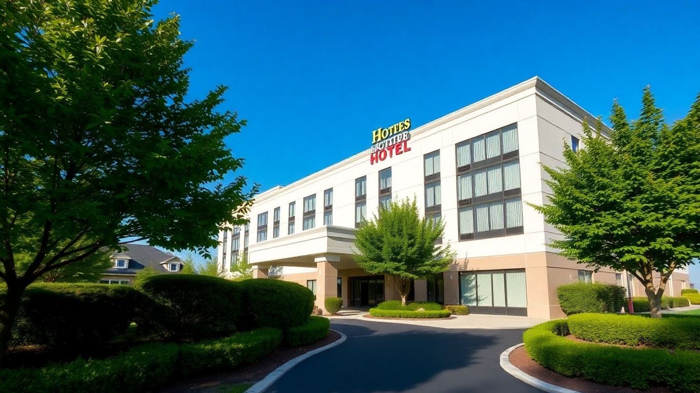 Hotel in Lierenfeld mit Bäumen und blauem Himmel